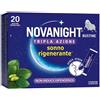 OPELLA HEALTHCARE ITALY Srl NOVANIGHT Tripla Azione, Integratore Alimentare con Melatonina per Dormire, Magnesio e Griffonia, Senza Glutine, 20 Bustine Orosolubili al Gusto Camomilla e Agrumi