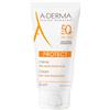 ADERMA (Pierre Fabre It.SpA) A-Derma Protect Crema Solare Senza Profumo SPF50+ - Protezione Solare Molto Alta Viso 40 ml