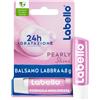 BEIERSDORF SpA Labello Pearly Shine 4.8 g, Burrocacao labbra colorato e nutriente con Estratti di Perla e Seta