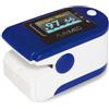 INTERMED Srl PULSOSSIMETRO SATURIMETRO PORTATILE BLU con indicatore di perfusione