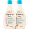 KENVUE ITALIA SPA Aveeno Baby Daily Care Bagno e Docciaschiuma Delicato per Pelle Sensibile dei Bambini 2 x 400 ml