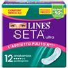 FATER SpA LINES SETA ULTRA ANATOMICO - ASSORBENTI FLUSSO ABBONDANTE E NOTTE - 12PZ