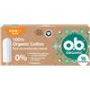 KENVUE ITALIA SPA o.b. Assorbenti Interni, Organic Super, 100% Cottone Biologico, 16 Tamponi, color White