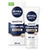 NIVEA (BEIERSDORF SpA) Nivea Men Sensitive Viso e Barba Cream Gel 50 ml, Crema viso uomo per un sollievo dalle irritazioni