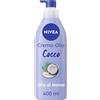 NIVEA (BEIERSDORF SpA) Nivea Crema-Olio Cocco & Olio di Monoi 400 ml, Crema corpo idratante 48h e profumata