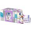 NIVEA (BEIERSDORF SpA) NIVEA Glow Routine Cofanetto regalo donna, Set regalo donna con Luminous630 Skin Glow Siero Viso Luminosità Immediata 30 ml, Labello Burrocacao Labbra Glowy Lips 10 ml e travel bag omaggio inclusa
