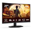 AOC Gaming Monitor C27G42E 27 pollici, Curvo, 1920x1080, FHD, 180Hz, Fast VA Panel, 0.5ms MPRT, Speakers, (HDMI2x 2.0 DP 1x 1.4) Adaptive Sync, HDR10, FreeSync Premium, Nero