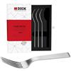 F. DICK Pure Metal Ajax 91586000 - Set di forchette da bistecca e da tavola, 4 pezzi, forchetta in lega di acciaio di alta qualità