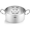 Fissler Original-Profi Collection - Pentola per arrosto, diametro 20 cm, capienza 2,6 litri, in acciaio inox, rostiera con coperchio in vetro, compatibile induzione