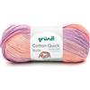 120 Gründl 4921-06 Cotton Quick Batik Filato - Panna, Rosa, Lilla - 260 m