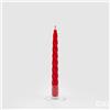 EDG Enzo De Gasperi Candela Stelo Twist H 23 Cm D 22 Mm Cf 10 Pz Red