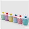 EDG Enzo De Gasperi Candela Tortina con Profumo H 10 Cm D 9 Cm 6 Ass. Mixed Fragrances 1 Pz