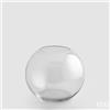 EDG Enzo De Gasperi Vaso Sfera H 20 Cm D 23 Cm Vetro Molato Natural Trasparente