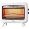 Argo Seventy Ice Stufa Elettrica al Quarzo 1000W, Stile RetrÃ², 2 ModalitÃ di Riscaldamento â€" Bianco Puro