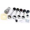 YIYIDA tromba di musica Dixieland argento pompa ad aria auto corno personalità del suono multi-frequenza12V 150DB a cinque tubi tromba d'aria altoparlante clacson camion con compressore fischio Corni