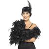 SMIFFYS Boa deluxe, nero, piume, 180cm, 80g Halloween