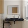 Parama Lavabo sospeso in hpl 100cm effetto marmo scuro | Ledro