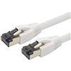 1aTTack.de 7.5m Cat 8 Cavo di rete Cat8 bianca - 1 pezzo Cat.8 Lan 2000 Mhz 40 Gbit s 40GBase-T POE+ cavo Patch Ethernet LSZH - 1 x 7,5 metro bianca