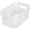 Curver Juliet Infinity Cesta perforada de plástico reciclado, 4,5 litros, blanco
