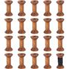 BENECREAT 20 bobine vuote in legno antico, 40 mm, bobine di filo vuote, bobine di nastro di legno, bobine per lavori fai da te