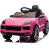 Pilots Kids Auto Elettrica per Bambini Porsche Cayenne 12V Rosa Telecomando
