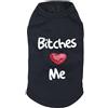 Izefia Vestiti Love Me per Cani - Magliette in Cotone, Canottiera Estiva per Cani di Piccola Taglia, Cucciolo Medio, Gatto (Nero, XS)