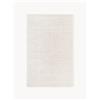 Westwing Collection Tappeto soffice a pelo lungo fatto a mano con motivo in rilievo Wes - Bianco