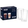 Delonghi Bicchieri termici in vetro a doppia parete, 480 ml, set di 2 DLSC319