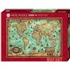 Heye Puzzle 2000 Pezzi The World - Map Art