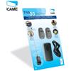 CAME KIT COMPLETO SISTEMA RADIO BICANALE 2 TELECOMANDI 12-24V 001TRA03