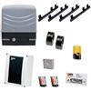 VDS KIT MOTORE CANCELLO SCORREVOLE 600KG LAMPEGGIANTE FOTOCELLULE DUE TELECOMANDI SELETTORE A CHIAVE CREMAGLIERA SIMPLY600 SIMPL
