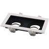 OPTONICA Spotlight Fixture Square Aluminium White/Black Max 35W 2015