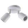 OPTONICA SPOTLIGHT FIXTURE PLASTIC WHITE 2*GU10-SOCKET IP20 MAX-10W