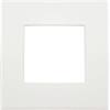 TOT PLACCA 1002-1 2P BIANCA COMPATIBILE BTICINO LIVING INTERNATIONAL LIGHT IN TECNOPOLIMERO