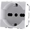 TOT PRESA SCHUKO UNIVERSALE (16A-250V) 814B COMPATIBILE BTICINO LIVING INTERNATIONAL E LIGHT BIANCO