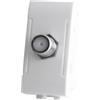 TOT PRESA SAT FEMMINA DIRETTA 1 MODULO 825B COMPATIBILE BTICINO LIVING INTERNATIONAL E LIGHT BIANCO
