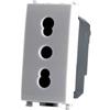 TOT PRESA BIVALENTE 618B COMPATIBILE VIMAR PLANA BIANCA