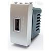 TOT PRESA USB 629A COMPATIBILE VIMAR PLANA ARGENTO