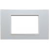 TOT PLACCA 8003BL-1 3P BIANCA COMPATIBILE BTICINO LIVING INTERNATIONAL E LIGHT IN VETRO