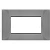 TOT PLACCA 4 POSTI COMPATIBILE VIMAR GRIGIO SCURO