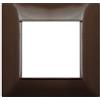 TOT PLACCA 2 POSTI COMPATIBILE VIMAR BRONZO