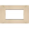 TOT PLACCA 4 POSTI COMPATIBILE VIMAR CHAMPAGNE