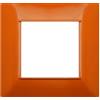TOT PLACCA 2 POSTI COMPATIBILE VIMAR ARANCIO