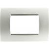 TOT PLACCA 1007-4 7P GRIGIO CHIARO COMPATIBILE BTICINO LIVING INTERNATIONAL LIGHT IN TECNOPOLIMERO
