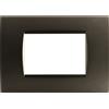 TOT PLACCA 1007-7 7P TESTA DI MORO COMPATIBILE BTICINO LIVING INTERNATIONAL LIGHT IN TECNOPOLIMERO
