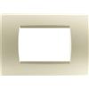 TOT PLACCA 1007-11 7P CHAMPAGNE COMPATIBILE BTICINO LIVING INTERNATIONAL E LIGHT IN TECNOPOLIMERO
