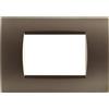 TOT PLACCA 1007-14 7P BRONZO COMPATIBILE BTICINO LIVING INTERNATIONAL E LIGHT IN TECNOPOLIMERO