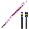 AOOSU Matite Meccaniche Set, 0.5MM Portamine in Metallo, Art Matite Portamine con 2 Tubo HB Mine Art con Mine per Artista Studenti Bambino Disegno Scrittura Schizzi (Viola)