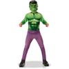 RUBIE'S I-640922L - Costume da Hulk The Avengers, colore verde, taglia L-7 a 8 anni - 117 a 128 cm