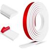 LSGCQ Modanature adesive per pareti flessibili modanature decorative per soffitti cornice specchio decorazione parete (40mm×3m, Bianco)